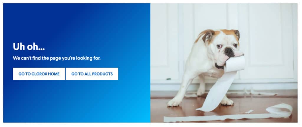 Clorox Error Page Clorox 404 Error Page